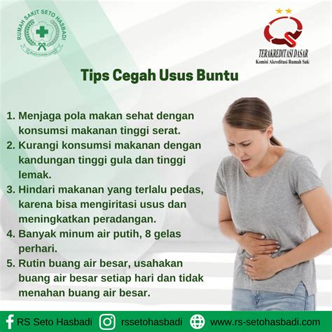 Tips Cegah Usus Buntu RS Seto Hasbadi