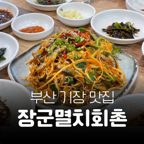 부산 기장 맛집 45년 전통 원조 멸치회무침 장군멸치회촌 네이버 블로그