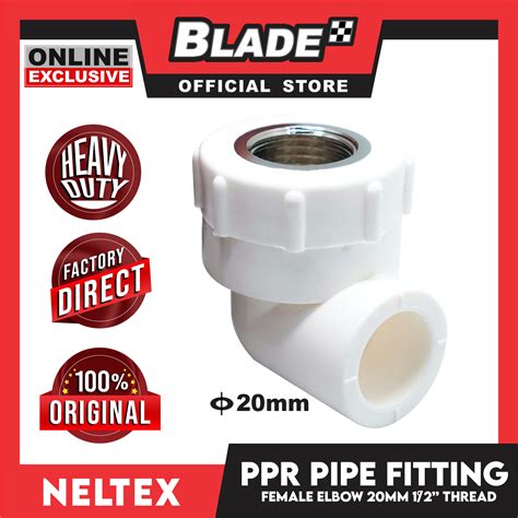 Neltex Ppr Fitting Pipe Female Elbow 20mm 12 Lazada Ph