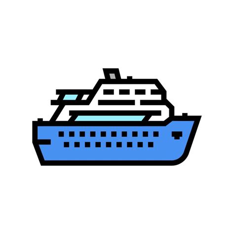 deck cruise ship liner color icon vector illustration 18778620 Vector ...