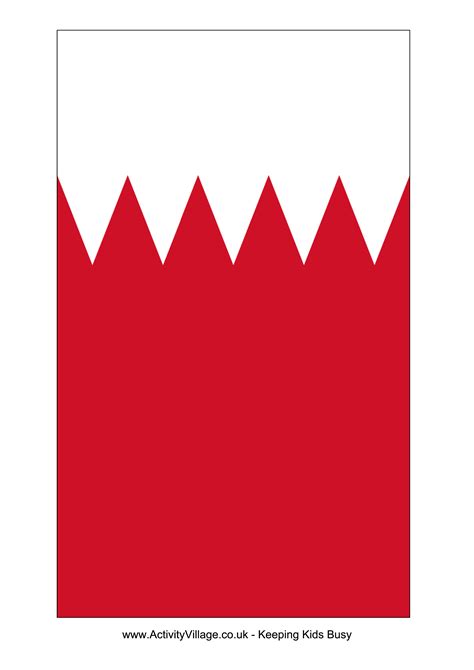 Bahrain Flag Free Printable Bahrain Flag Flag Template Templates