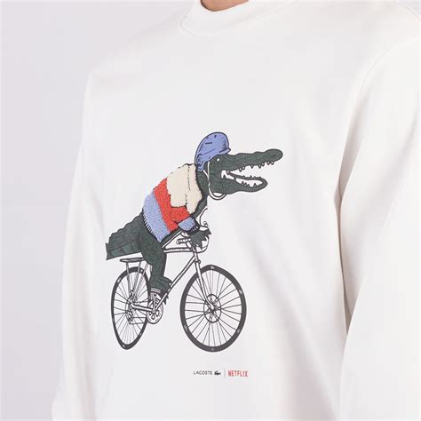 Lacoste X Netflix Sex Education Sweatshirt Oxygen Clothing