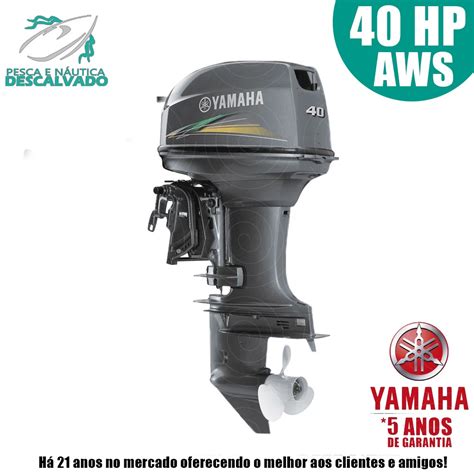 Motor De Popa Yamaha Tempos Hp Aws El Trica Pesca E N Utica