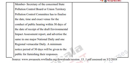 Amendments In EIA 1994 Environmental Management