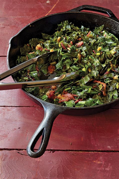 Garlicky Skillet Greens With Ham Collard Greens Recipe Best Collard