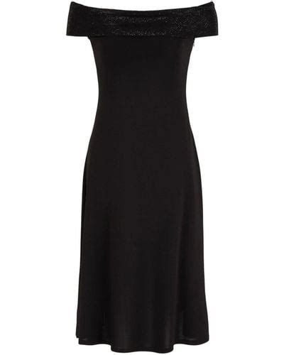 Emporio Armani Off The Shoulder Dresses For Women Lyst