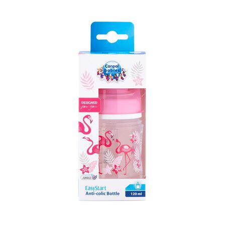 Canpol Babies Easystart Anti Colic Wide Neck Bottle Ml Pp Jungle Coral