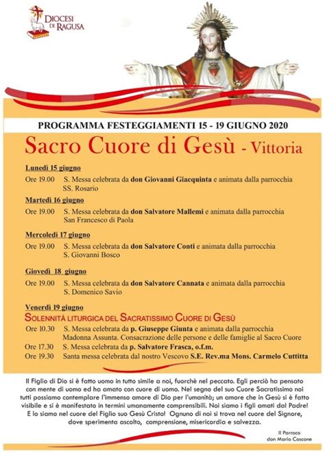 Vittoria Festa Del Sacro Cuore Ecco Il Programma