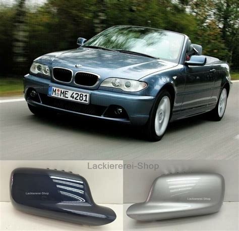 AUßENSPIEGEL KAPPE GEHÄUSE LACKIERT IN WUNSCHFARBE NEU für BMW E46