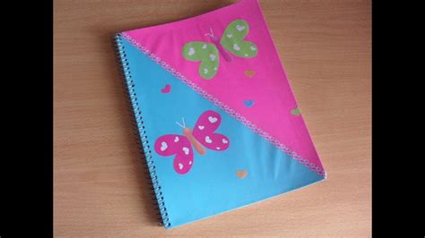 Forra Tus Cuadernos Estilo 1 Diagonal De 2 Colores [como Quitar El