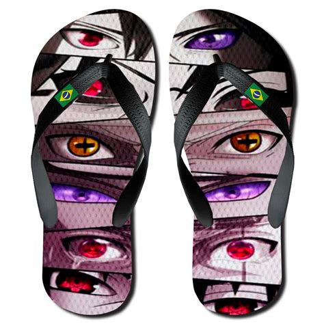 Chinelo Slide Sand Lia Anime Naruto Mang Akatsuki Kakashi Nuvens