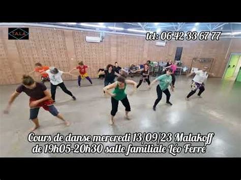 Cours de danse à Malakoff tous les mercredis de 19h05 20h30 à la salle