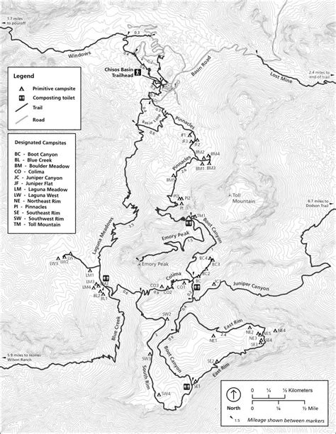 Maps - Big Bend National Park (U.s. National Park Service) Inside Big Bend State Park Map ...