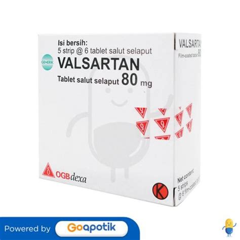 VALSARTAN OGB DEXA MEDICA 80 MG BOX 30 TABLET HIPERTENSI Kegunaan