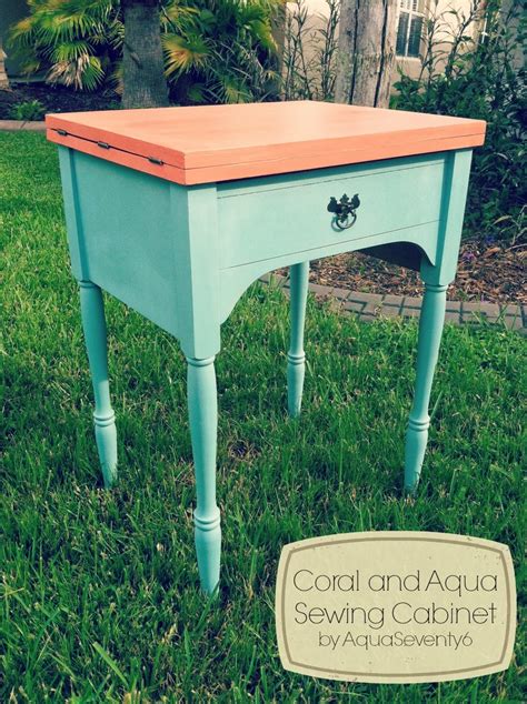 Aqua Seventy6: Easy {DIY} Vintage Sewing Cabinet Makeover