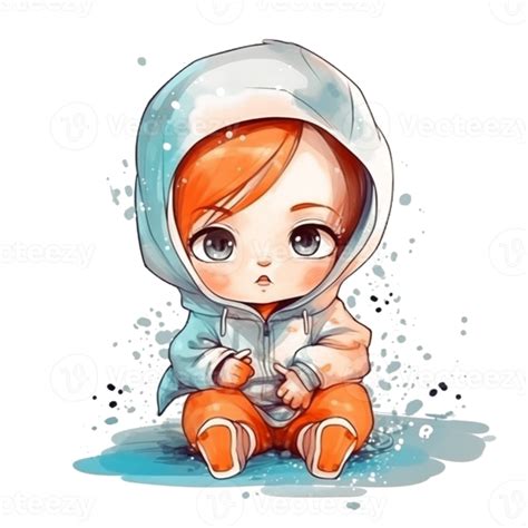 Cute Baby Watercolor 22833478 Png