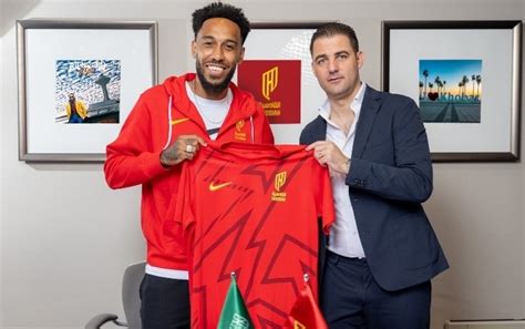 Aubameyang Joins Al Qadsiah Ibrahimovic S Son Signs Pro Contract At Ac