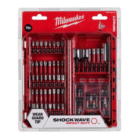 Milwaukee Shockwave Impact Duty Bit Set X Pcs Power Tool