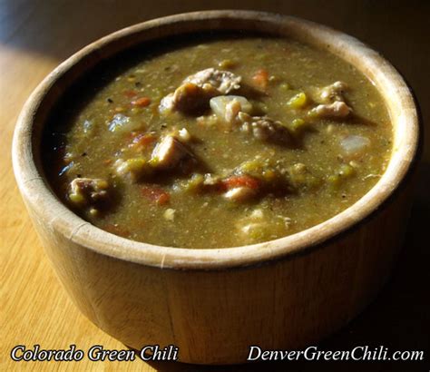 Old Fashioned Colorado Green Chili - Denver Green Chili