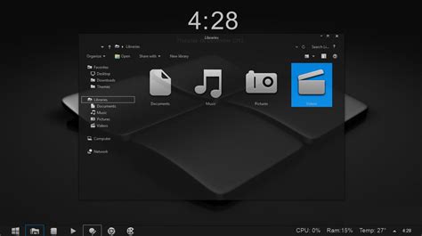 Gray8 theme visual style for Windows 8