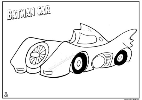 Batman Car Coloring Pages Print Coloring Home