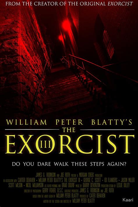 The Exorcist Iii Poster 2 Red By Kaari Redbubble