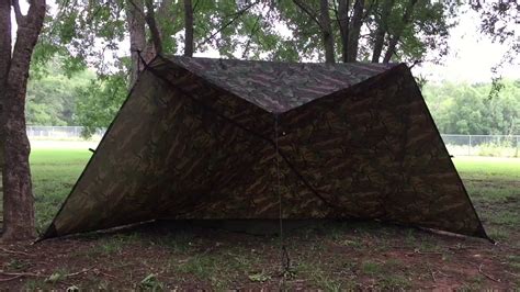 Adirondack Tarp Set Up Easy Set Up Using Square Tarp Youtube