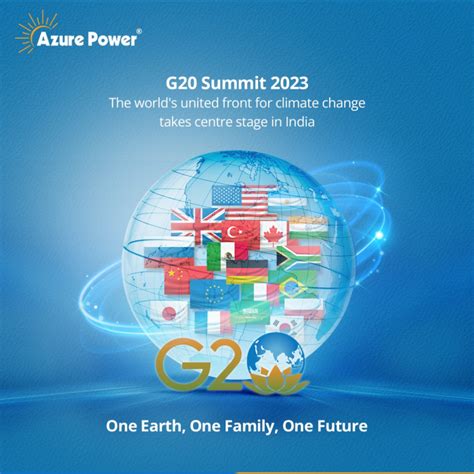 G20 Summit 2023 Indias Leadership For A Sustainable Future Azure Power Social Social