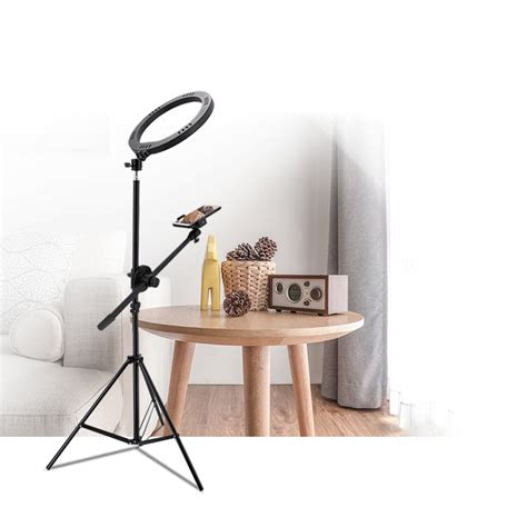 Dimmable Led Ring Light With Tripod Stand Overhead Shooting Smarthouse