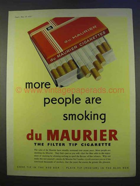 1955 Du Maurier Cigarettes Ad - More People-BL0114