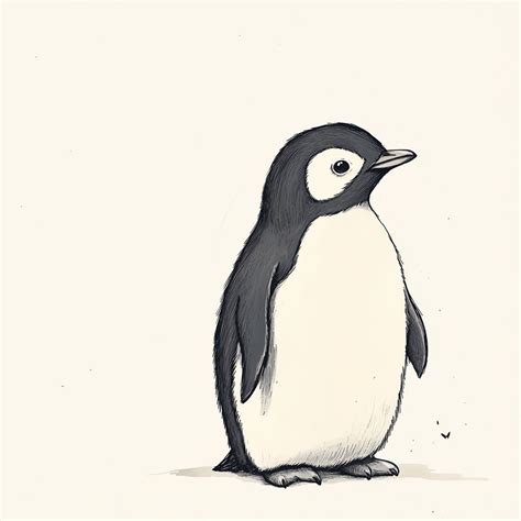 penguin drawing