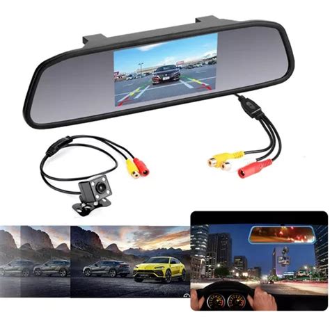 Kit Espelho Retrovisor Monitor Tela Lcd In C Mera R Frete Gr Tis