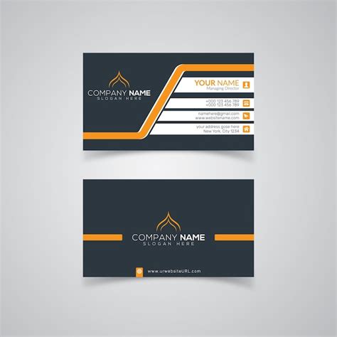 Premium Vector Professional Modern Business Card Design