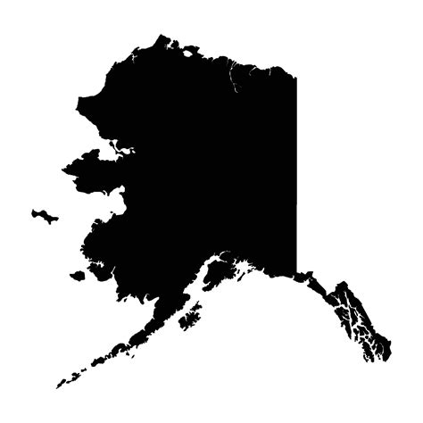 Map Of Alaska Icon Vector Art At Vecteezy