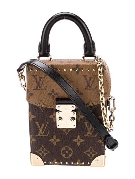 Louis Vuitton Monogram Reverse Camera Box Brown Handle Bags Handbags