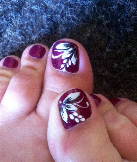 Manicure Fine Image Flower Toe Nails Toenail Art Designs Pedicure