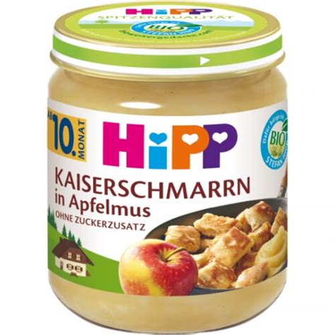 Bio Hipp Kleine Mehlspeise Kaiserschmarrn In Apfelmus Ab Dem Monat