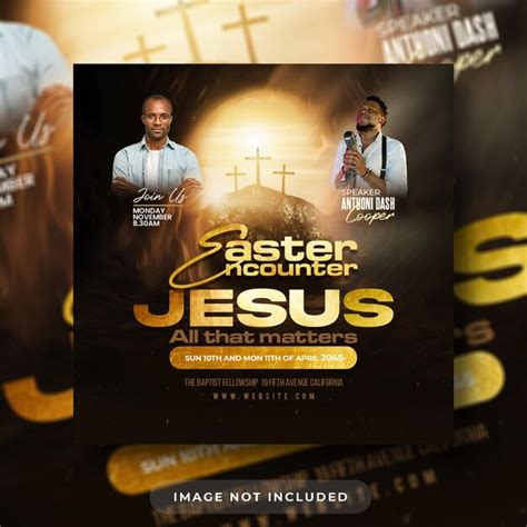 Premium Psd Praise Worship Church Conference Flyer Social Media Post And Instagram Web Banner