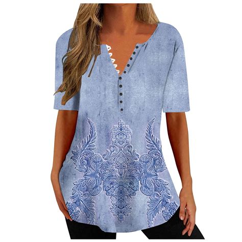 Black And Friday Clearance Under 5 Leavingsuo Button Down Shirts For Women Womens Tops Womens