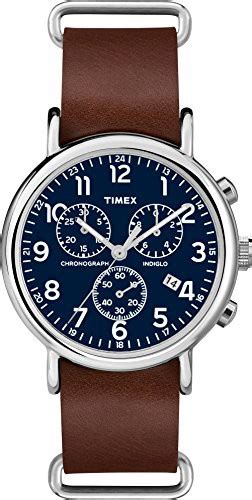 Timex Men S Tw R Weekender Chrono Black Cream Two