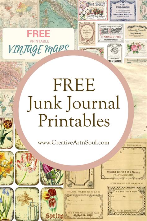 Free junk journal printables – Artofit