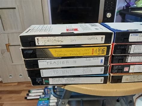 Zestaw 9 Kaset Vhs Przegrywanych 10 Szt Warszawa Kup Teraz Na