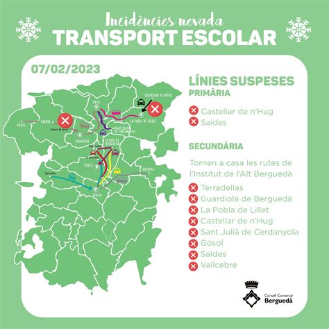 El transport escolar retorna a casa a 82 alumnes de l alt Berguedà per