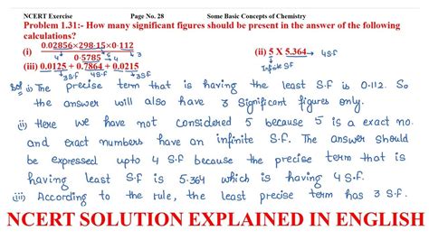 How Many Significant Figures Should Be Present In The Answer Of The Following Calculations