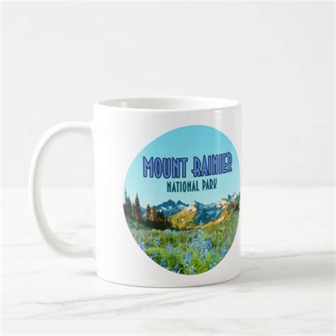 Mount Rainier National Park Washington Vintage Coffee Mug Zazzle