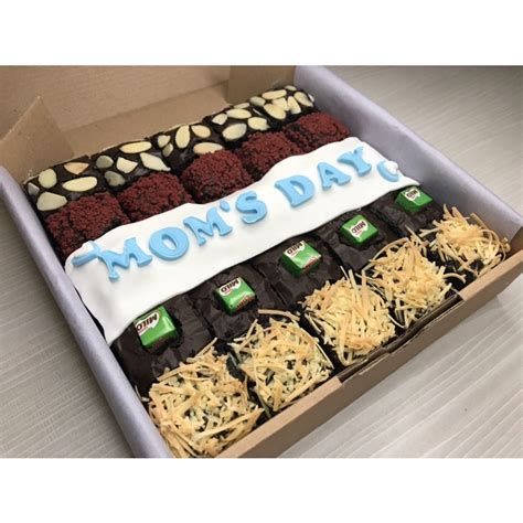 Jual CUSTOM BROWNIES SEKAT BIRTHDAY BROWNIES SEKAT KUE ULANG TAHUN