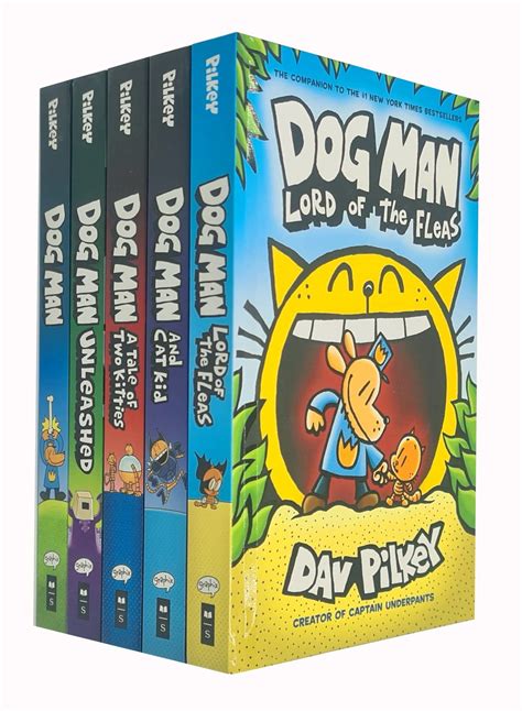 Buy Dog Man Series 1-5 Books Collection Set By Dav Pilkey (Dog Man, Unleashed, A Tale of Two ...