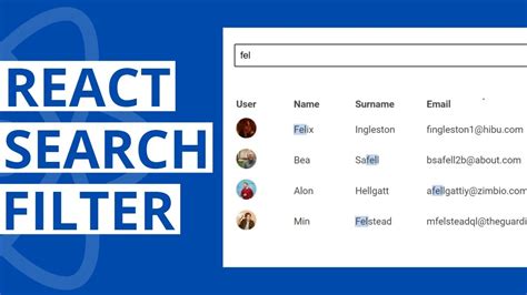 React Search Filter Tutorial For Beginners And Experienced Developers