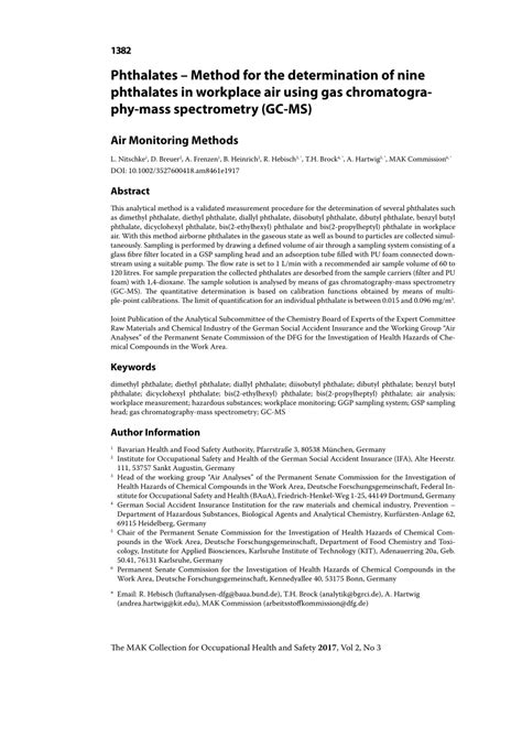 PDF Phthalates Method For The Determination Of Nine Phthalates In