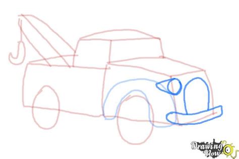 How To Draw A Tow Truck Drawingnow